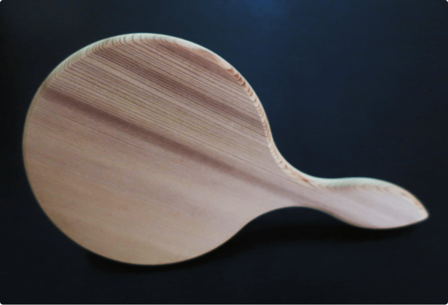 Nikko cedar hand mirror